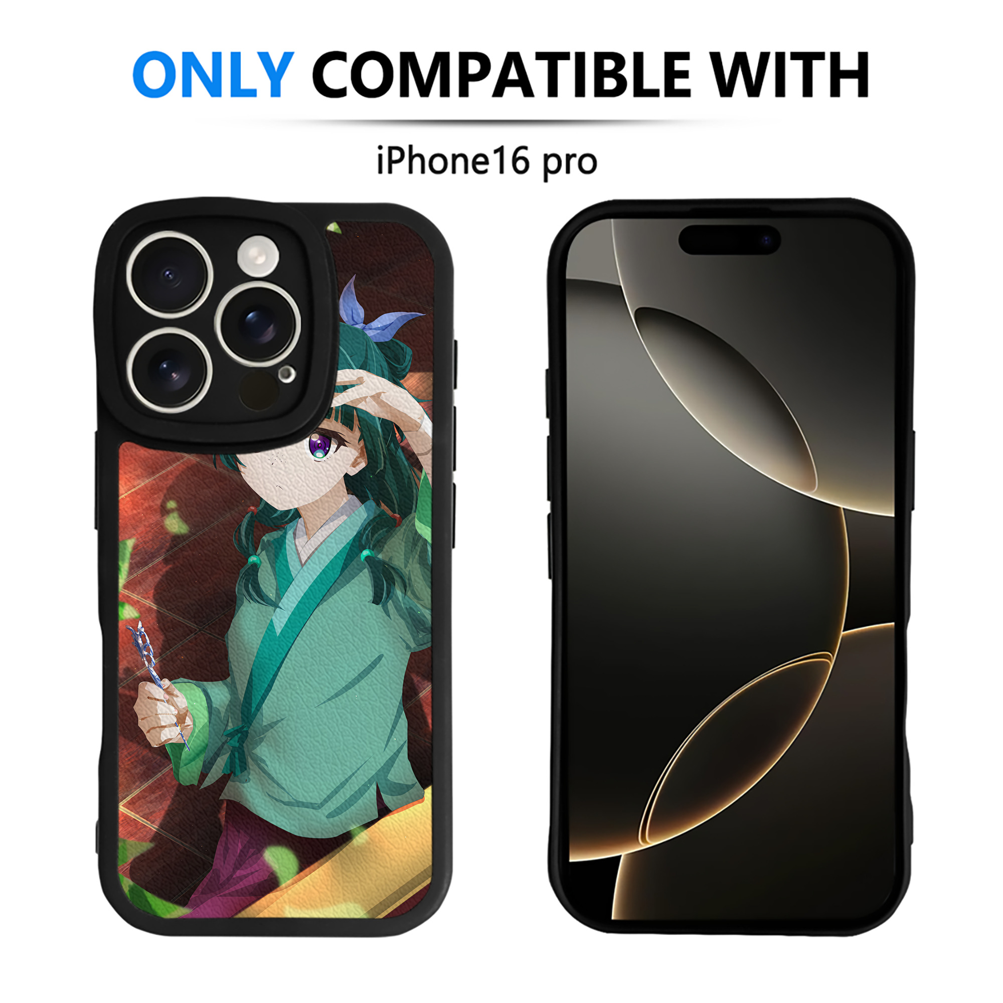 （画像用） 薬屋のひとりごと The Apothecary Diaries 【iPhone 16シリーズ対応】シリコンスマホケース（レザー調） 材質：シリコン